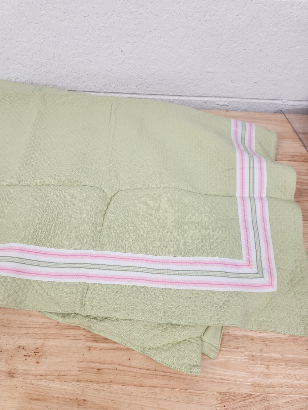 Pottery Barn Kids Duvet Crib/ Toddler 50x36 NOS Pastel Colors Ribbon Zipper